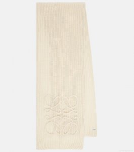 LoeweAnagram open-knit mohair-blend scarf