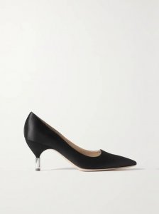 + NET SUSTAIN Inaya embellished satin pumps