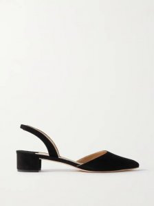 Aspro 30 suede slingback pumps