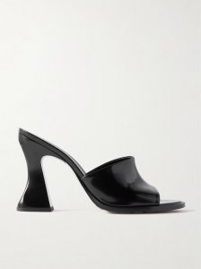 Cha-Cha patent-leather mules