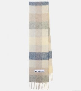 Acne StudiosVally checked wool-blend scarf