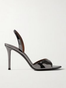 Clandestino metallic leather sandals