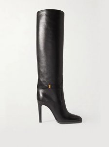 Diane logo-embellished leather knee boots