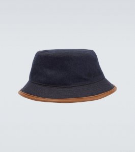 Loro PianaWool, cotton and cashmere bucket hat