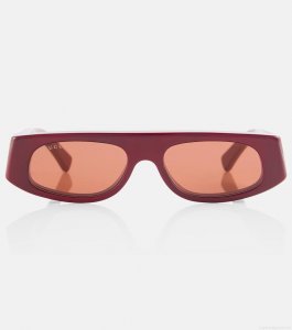 GucciLogo rectangular sunglasses