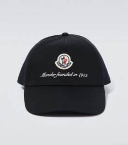 MonclerLogo cotton baseball cap