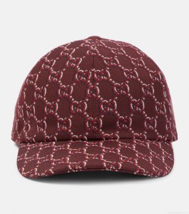 GucciGG Shadow wool canvas baseball cap