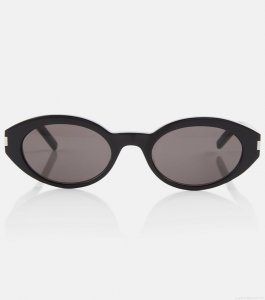 Saint LaurentOval acetate sunglasses