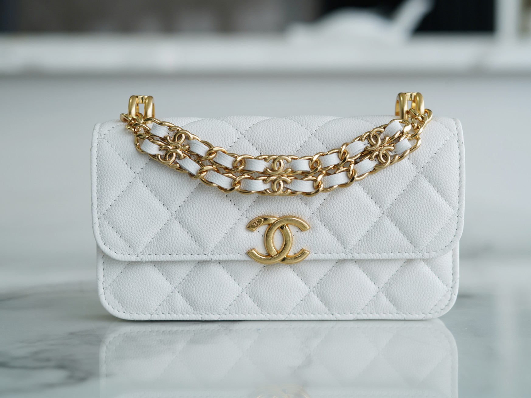 CHANEL HANDBAG white