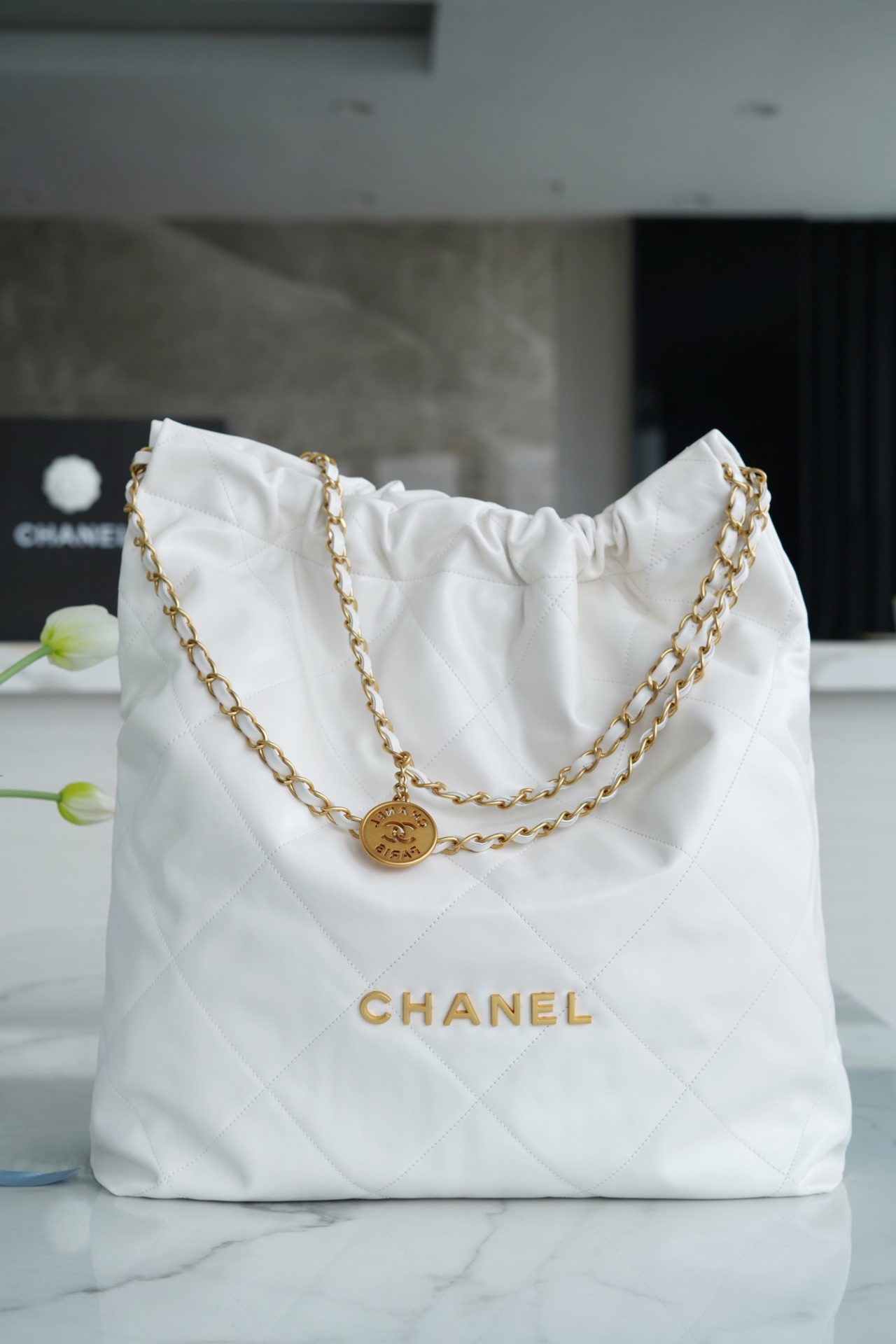 CHANEL HANDBAG White