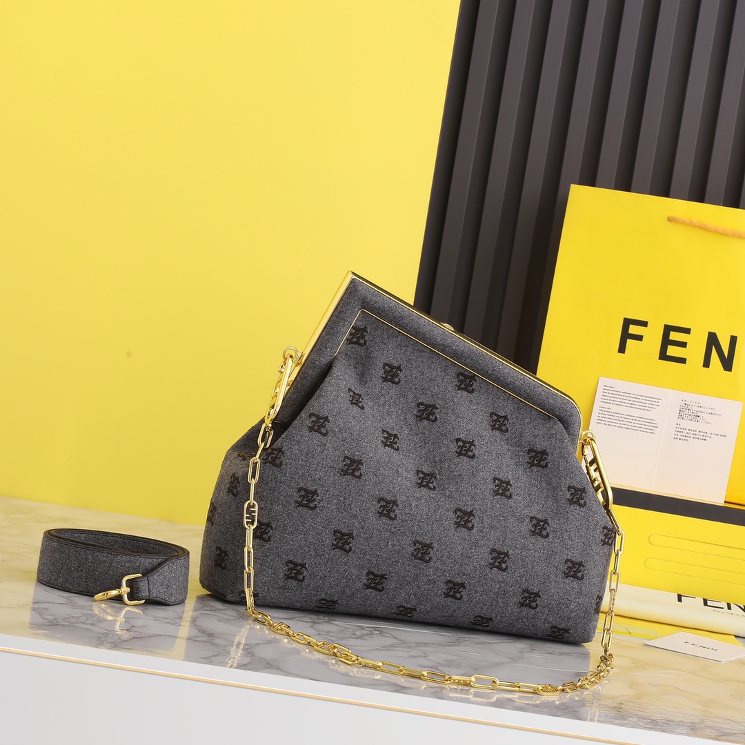 FENDI CROSSBODY BAG Gray