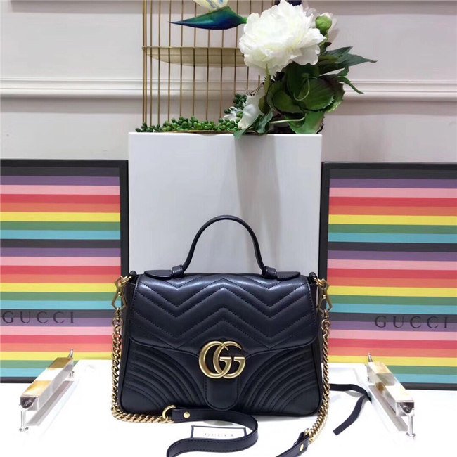 Gucci GG Marmont Small Top Handle Bag (Varied Colors)