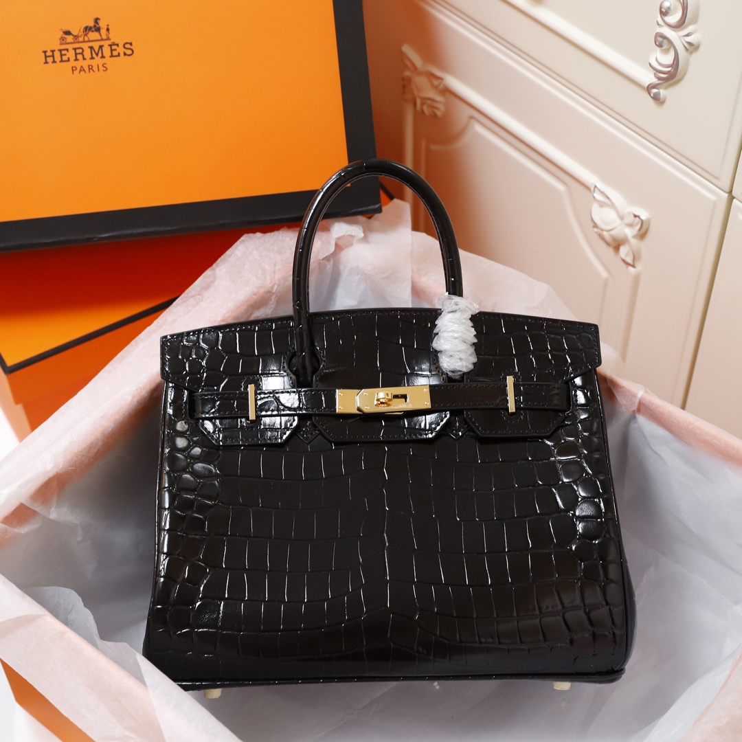 HERMES handbag black