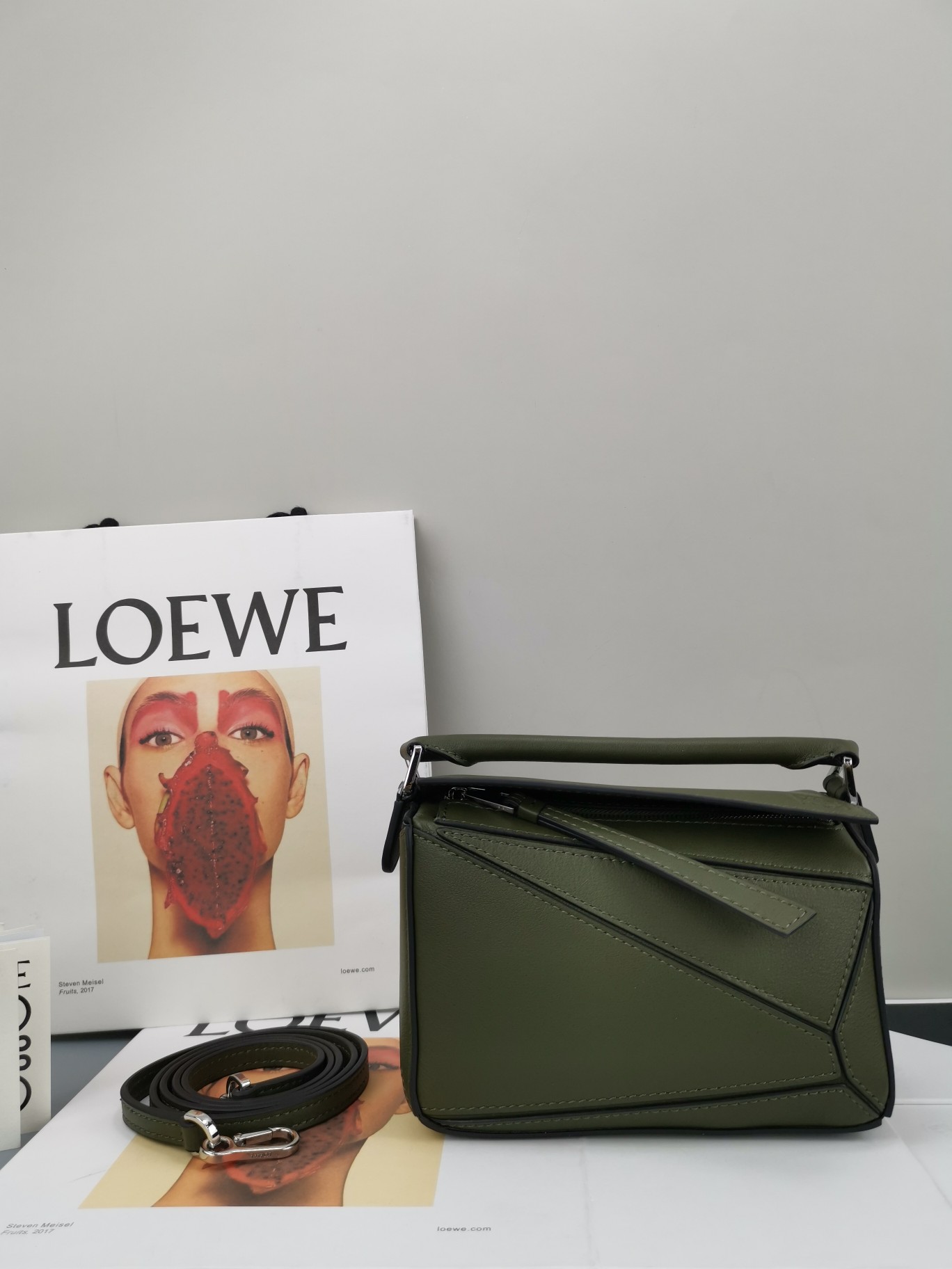 LOEWE HANDBAG Khaki green