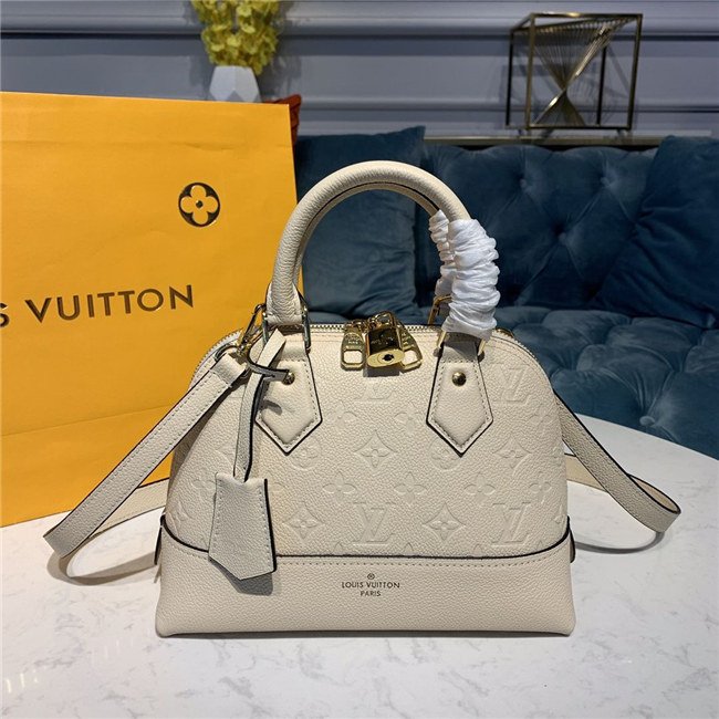 Louis Vuitton Neo Alma BB Monogram Empreinte Leather Creme