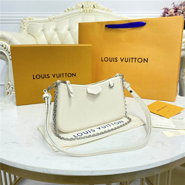 Louis Vuitton Easy Pouch on Strap Quartz White