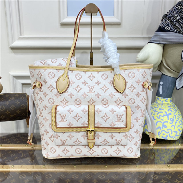 Louis Vuitton Neverfull MM Autres Toiles Monogram White M20921