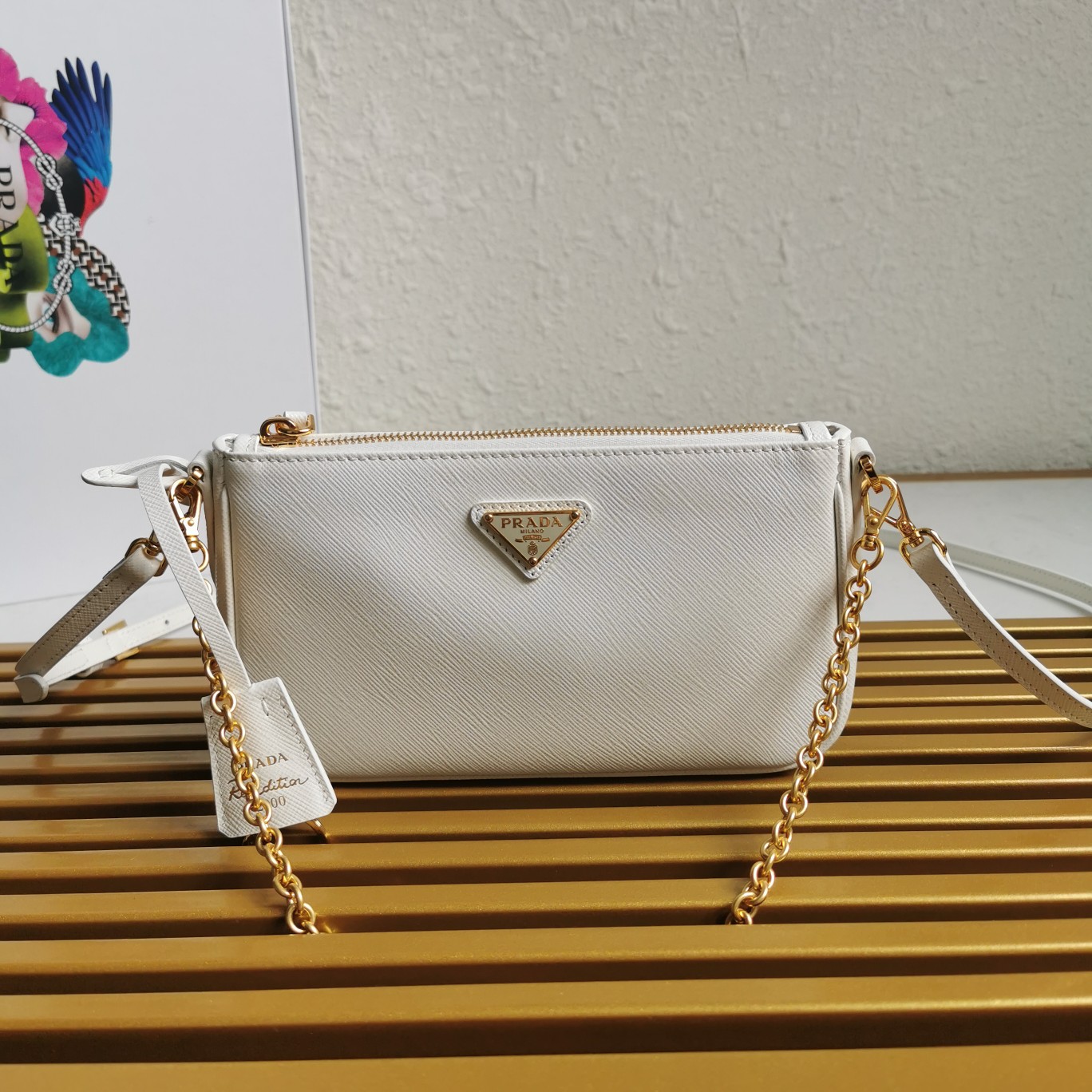 PRADA CROSSBODY BAG white