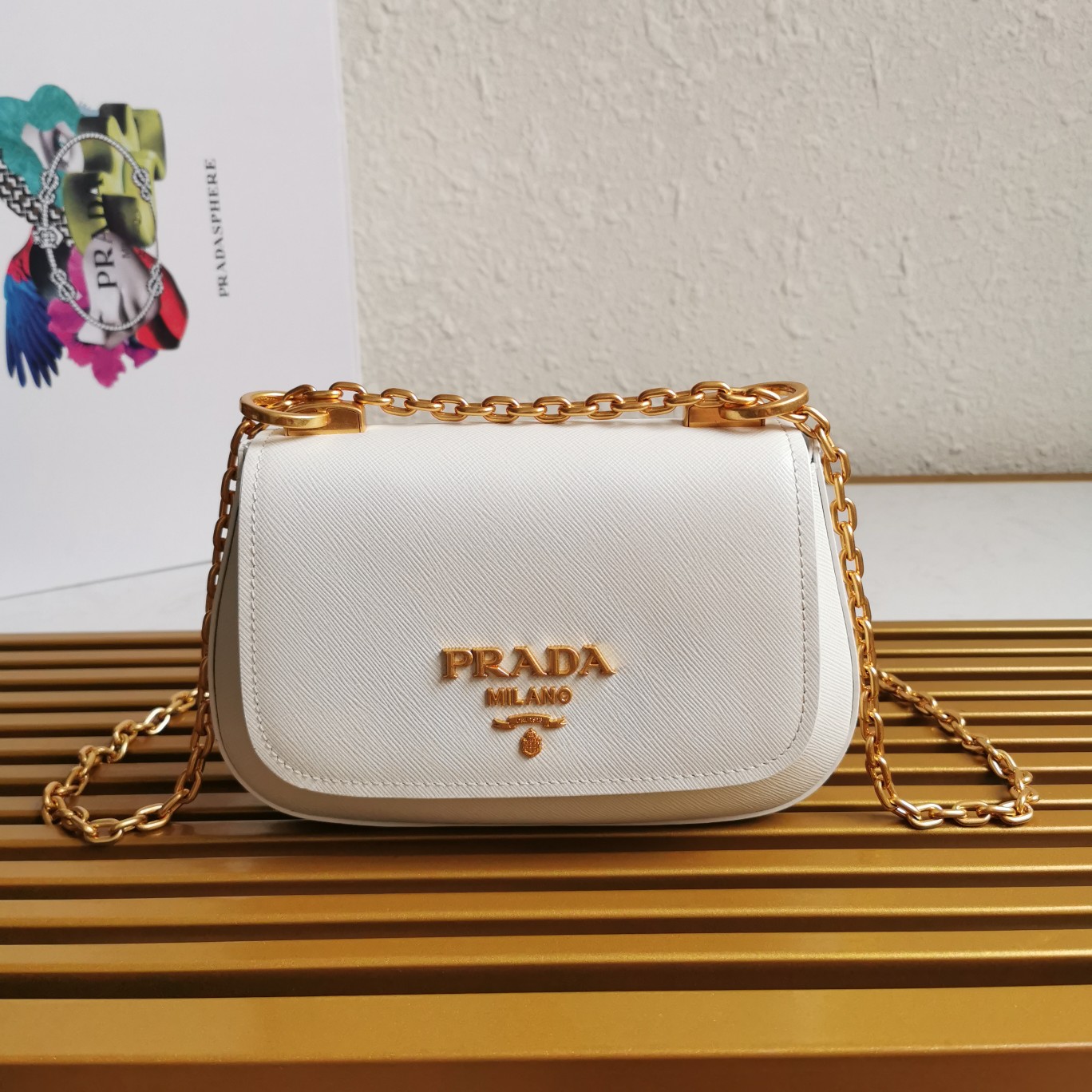 PRADA CROSSBODY BAG white