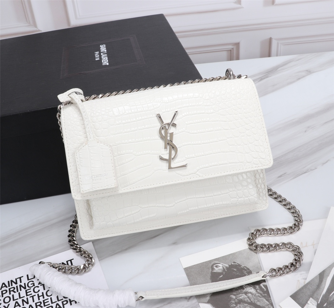 YVES SAINT LAURENT CROSSBODY BAG White