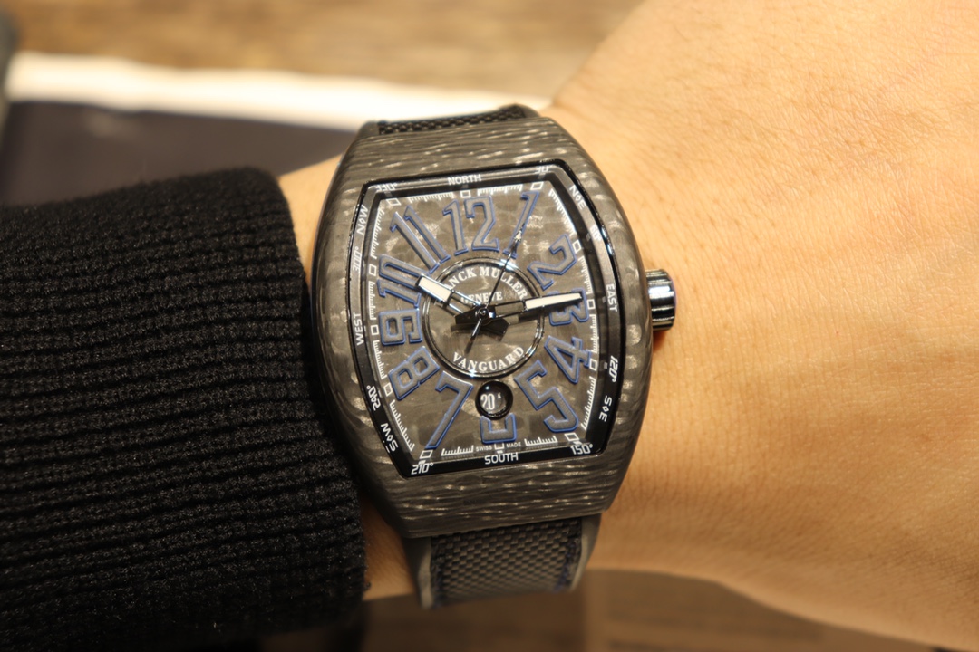 Franck Muller Barrel Automatic Mechanical Watch – Carbon Fiber