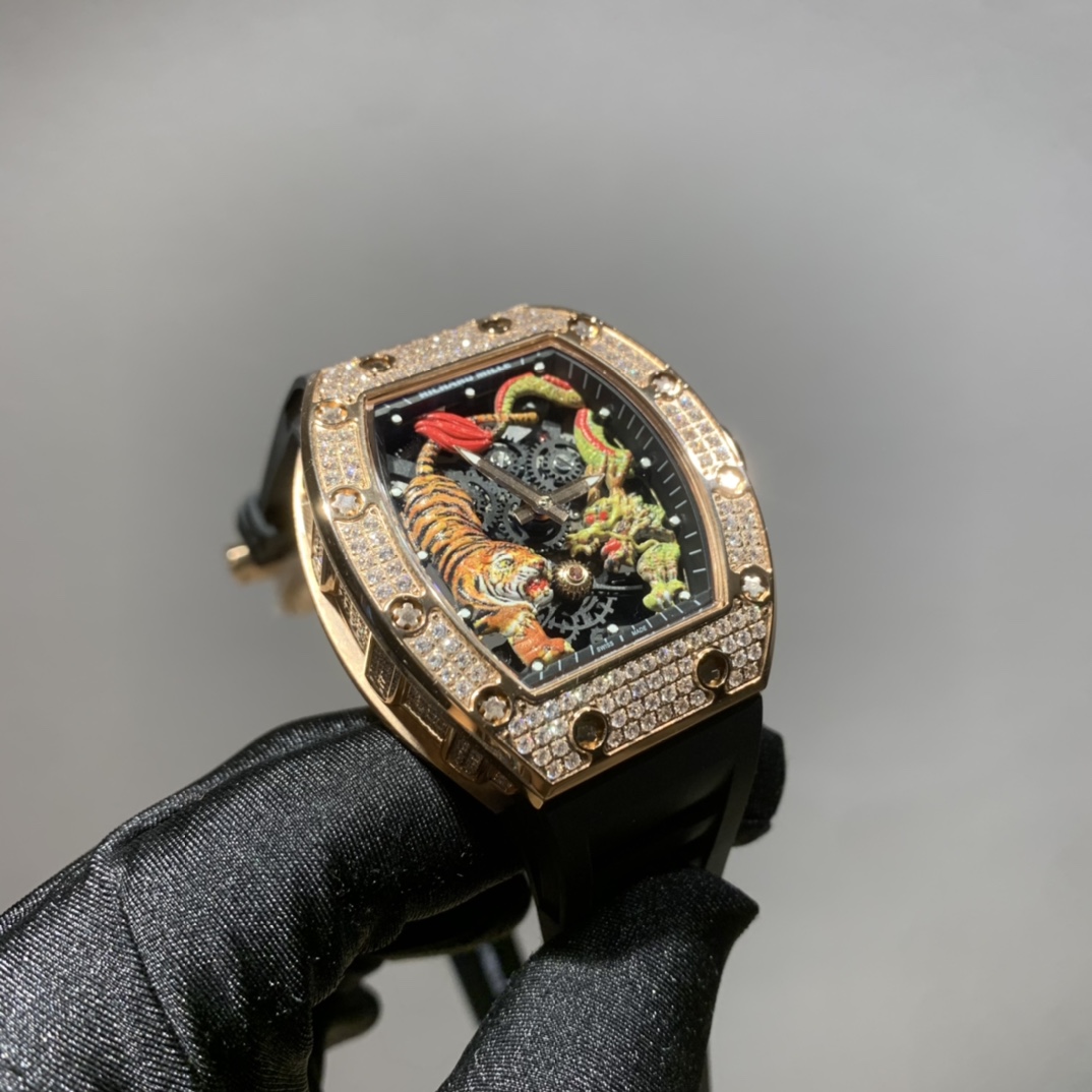 Richard Mille RM 51-01 Dragon and Tiger Fully Set Watch