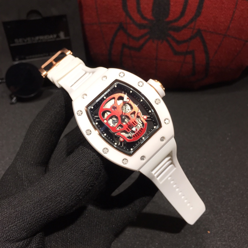 RICHARD MILLE RM52-01 Skull Ceramic Collection Watch