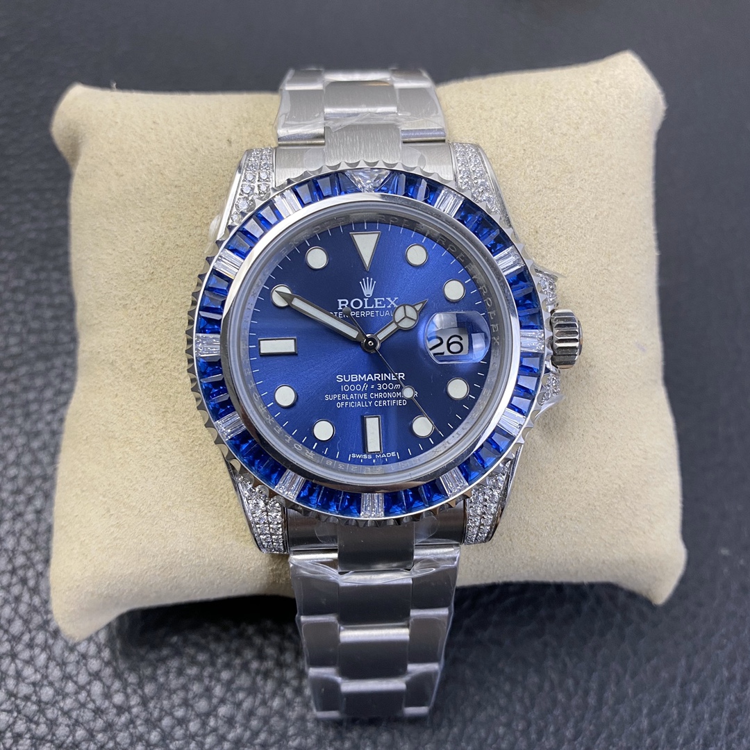 Rolex Submariner Series, Custom High-End Edition with Diamond Setting