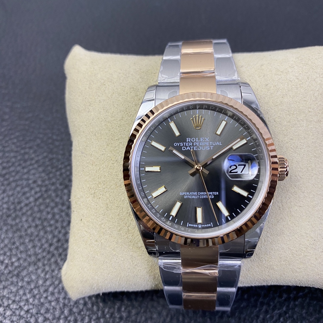 Rolex Datejust 36 Series, Two-Tone Gold Watch