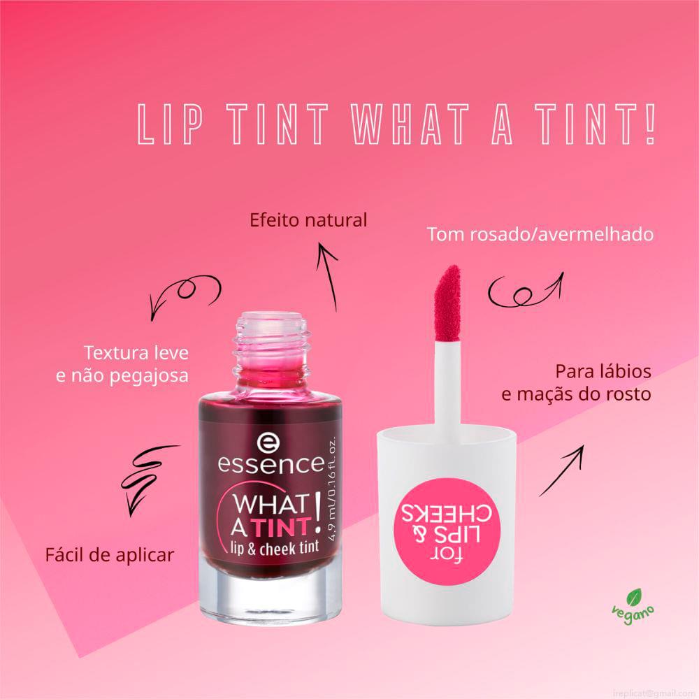 Lip Tint Líquido Essence What a Tint! 01 Pink 4,9 ml