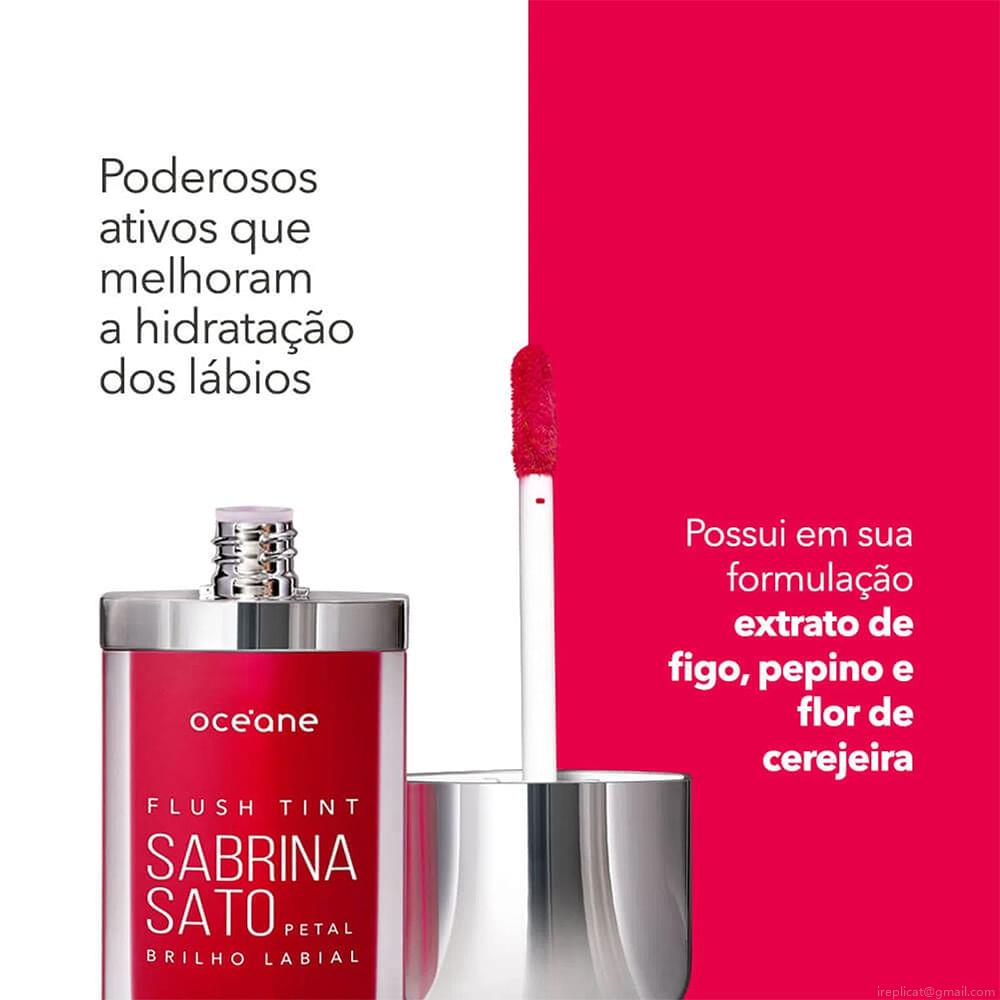 Gloss Labial Líquido Océane Sabrina Sato Rosa Flush Tint Petal 7 g