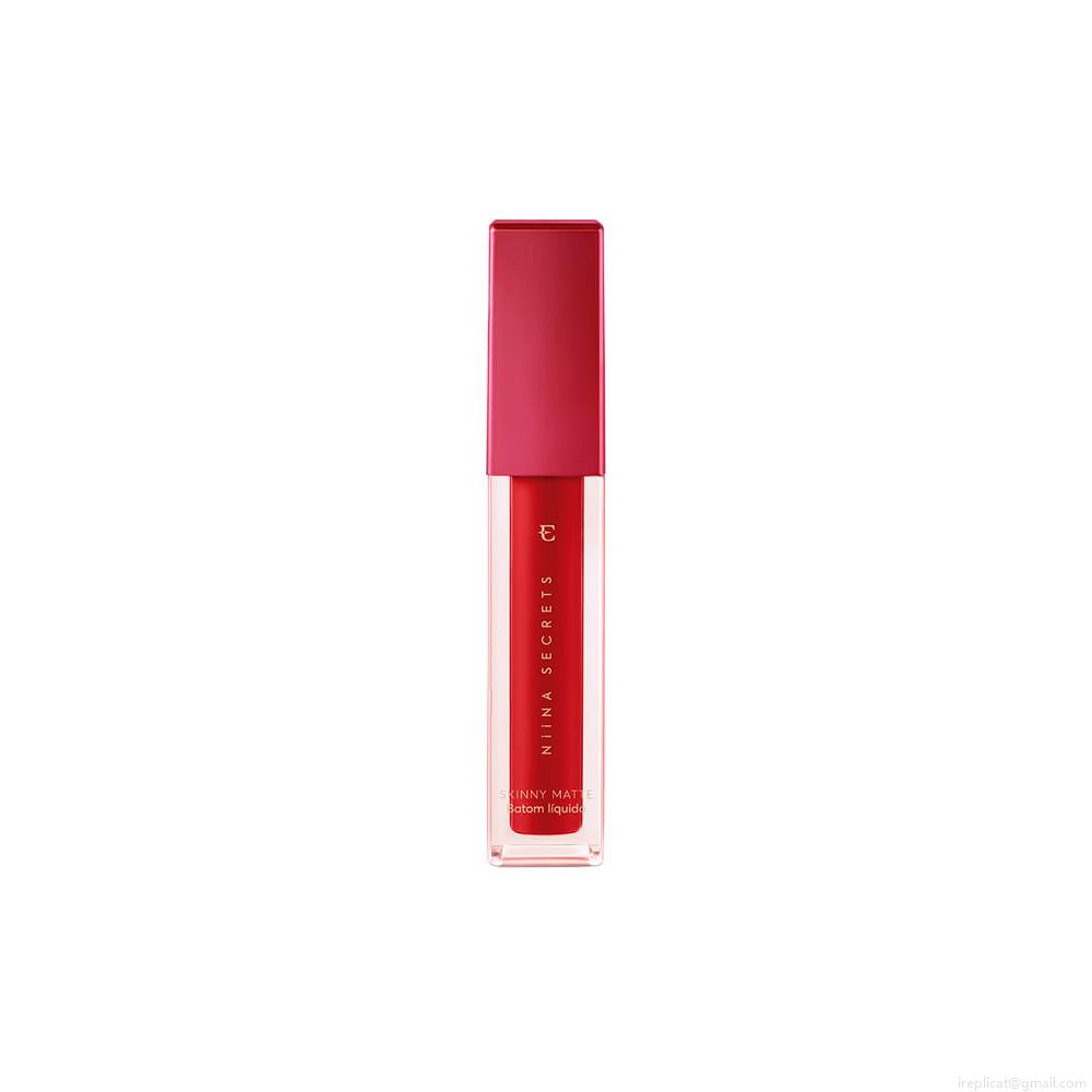 Batom Líquido Matte Eudora Niina Secrets Skinny Vermelho Hibisco 5 ml