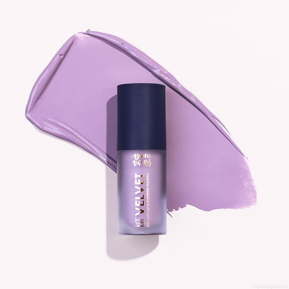 Sombra Líquida e Primer 2x1 Bruna Tavares BT Velvet Lavender 6 ml