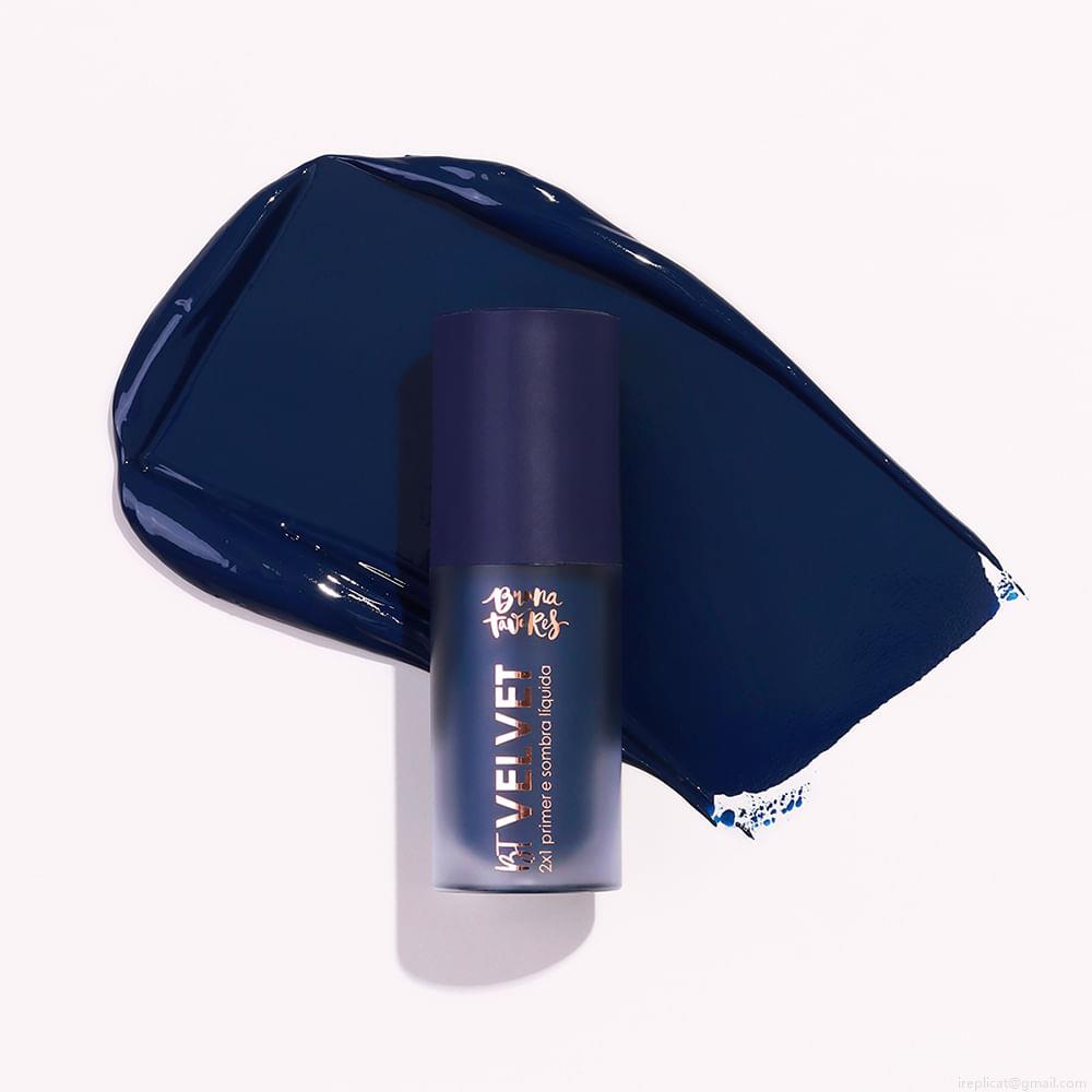 Sombra Líquida e Primer 2x1 Bruna Tavares BT Velvet Navy 6 ml