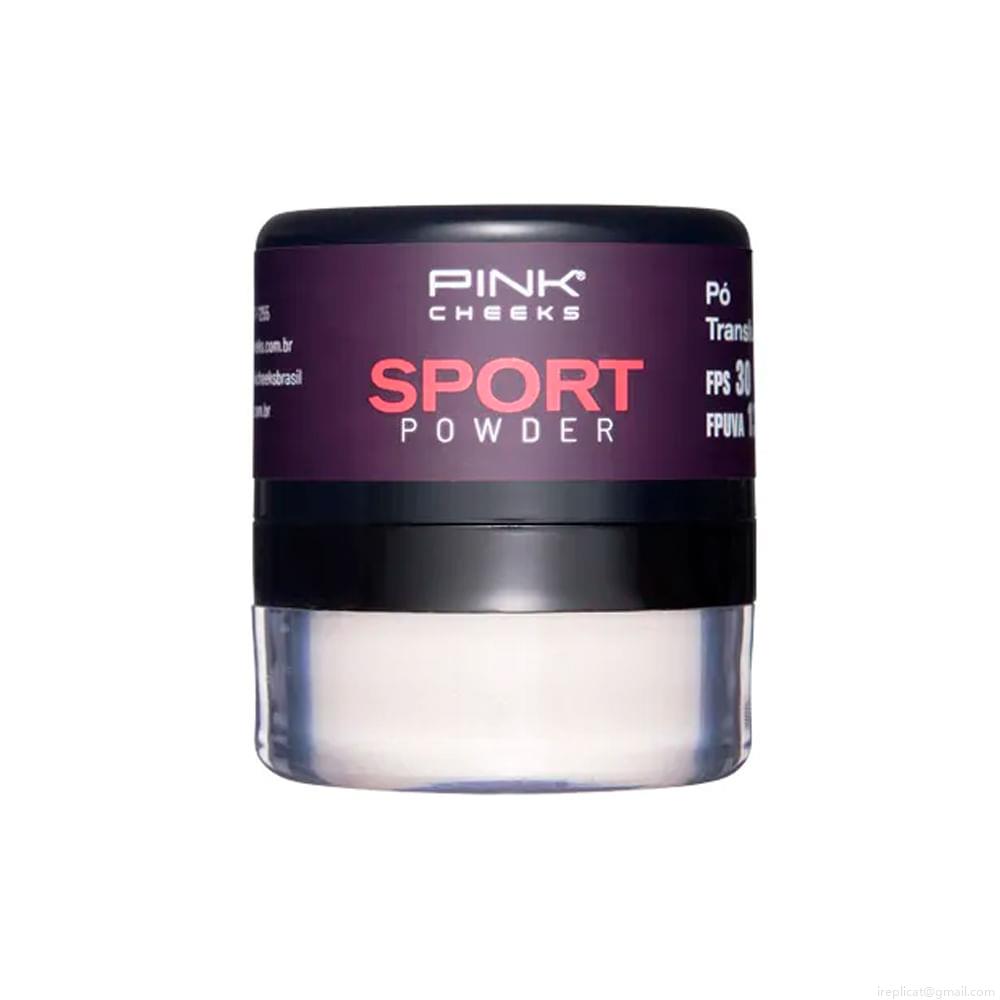 Pó Solto com Protetor Solar Matte Pink Cheeks Sport Powder FPS 30 FPUVA 13 Translúcido 5 g