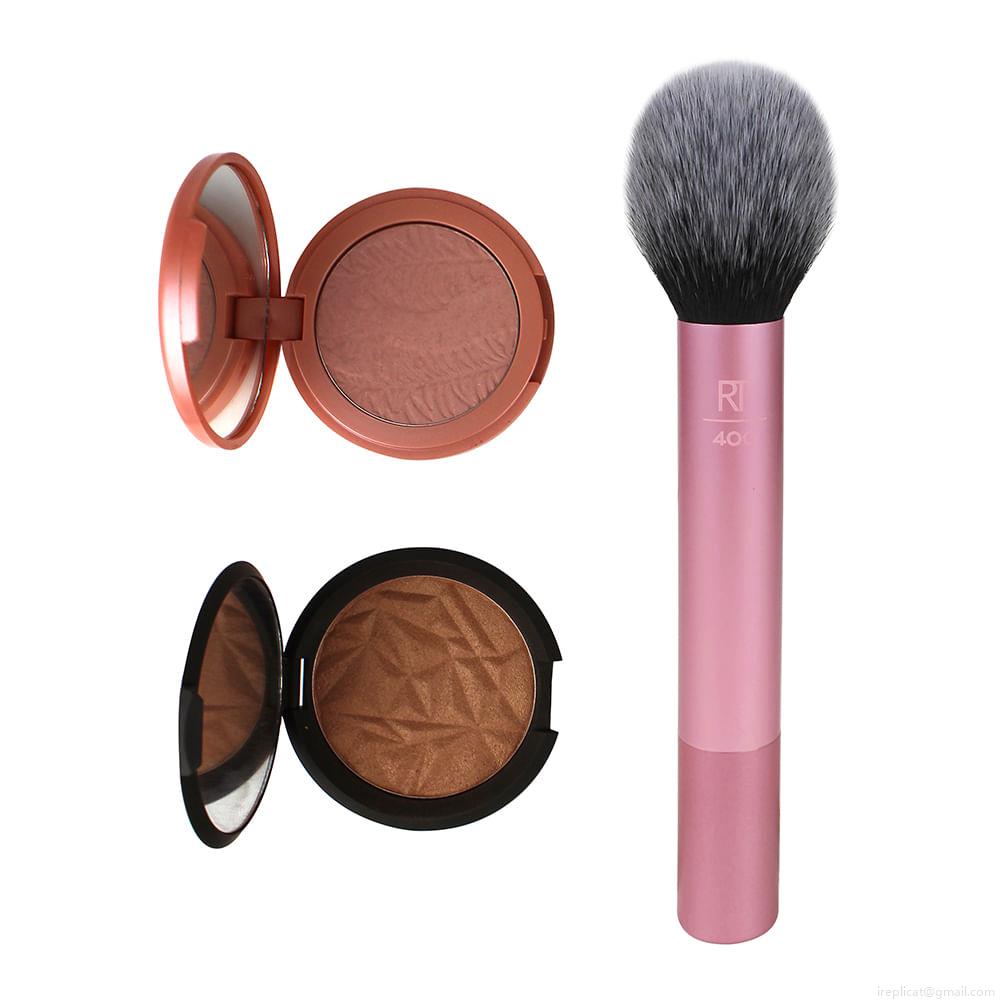 Pincel para Blush Real Techniques Ultra Plush Rosa