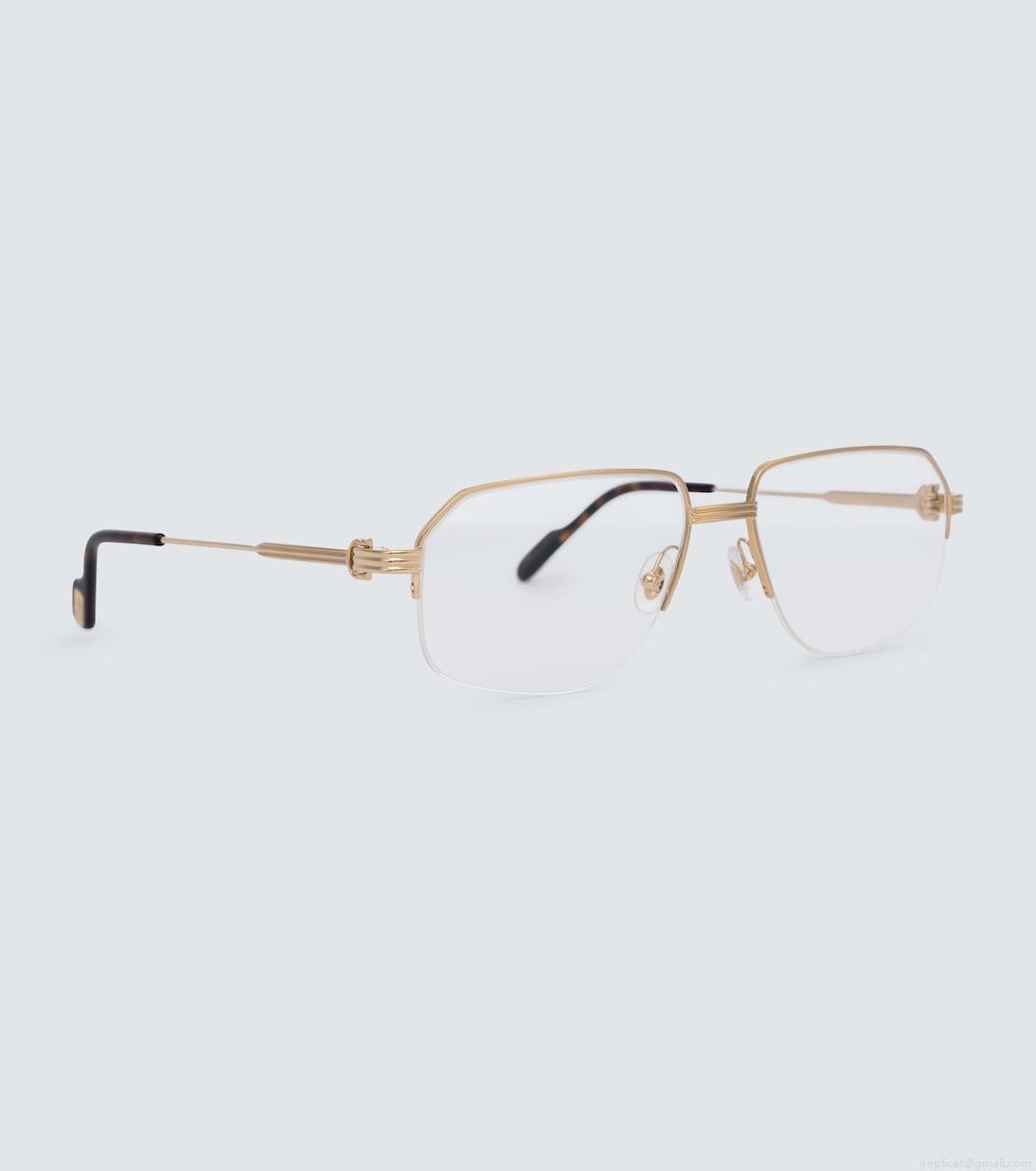 Cartier Eyewear CollectionHalf-rimmed metal glasses