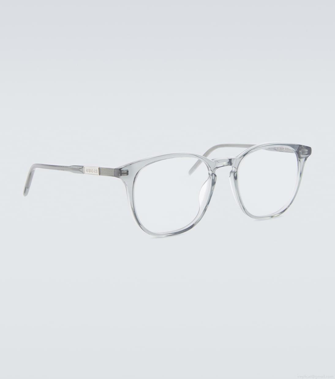 GucciRound acetate glasses