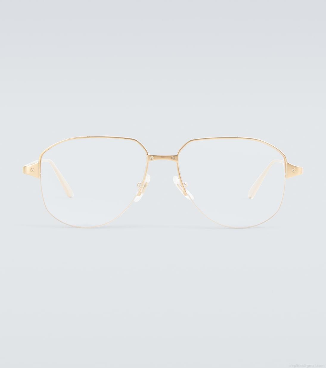 Cartier Eyewear CollectionAviator metal glasses