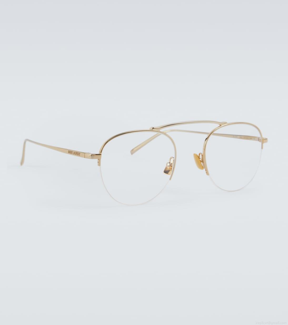 Saint LaurentNew Wave flat-top glasses