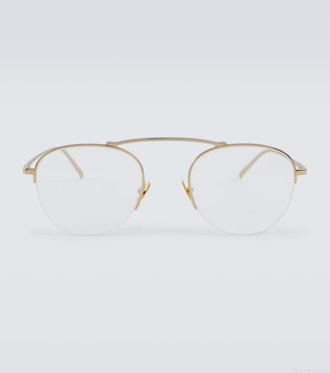 Saint LaurentNew Wave flat-top glasses