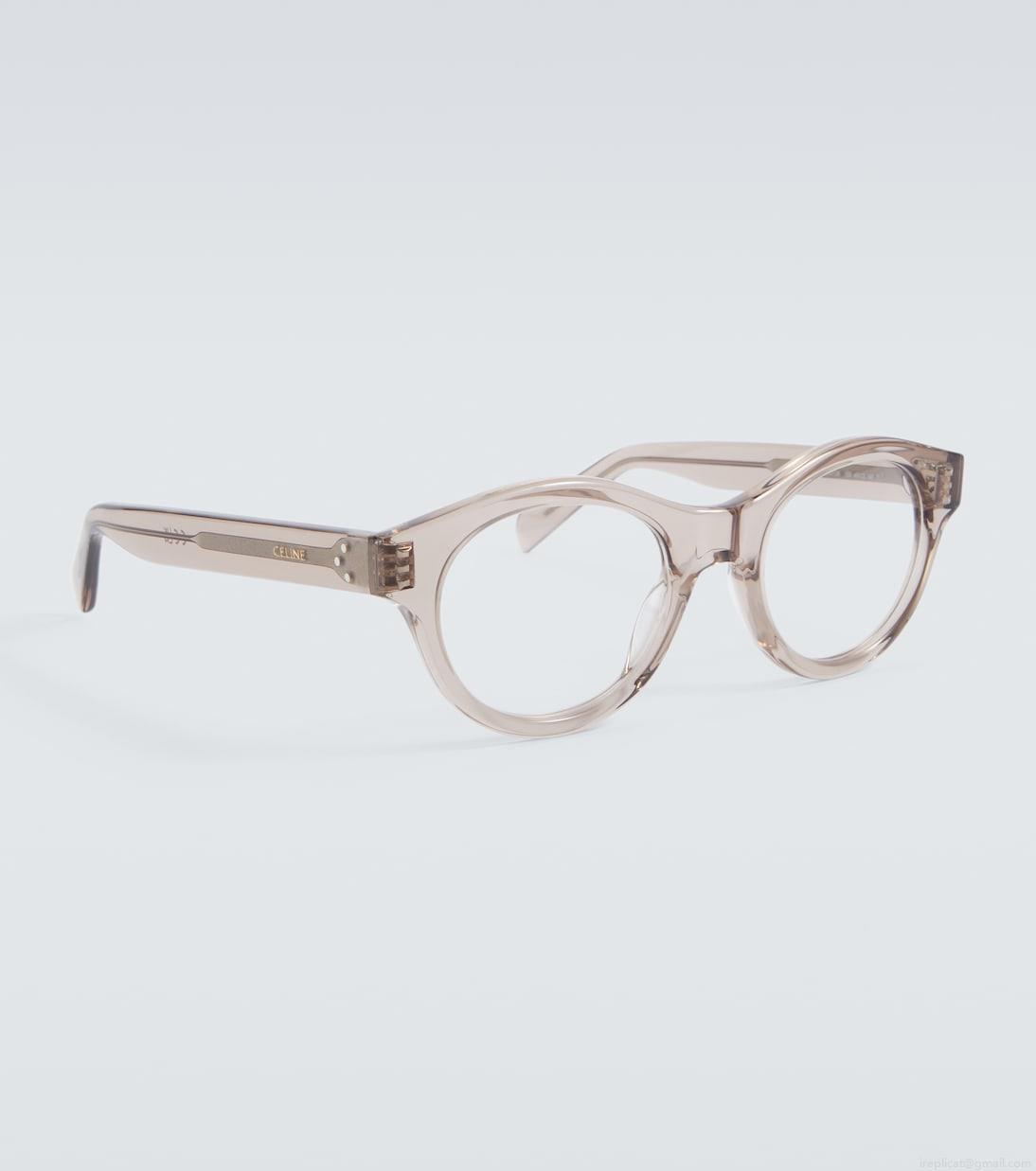 Celine EyewearBold 3 Dots round glasses