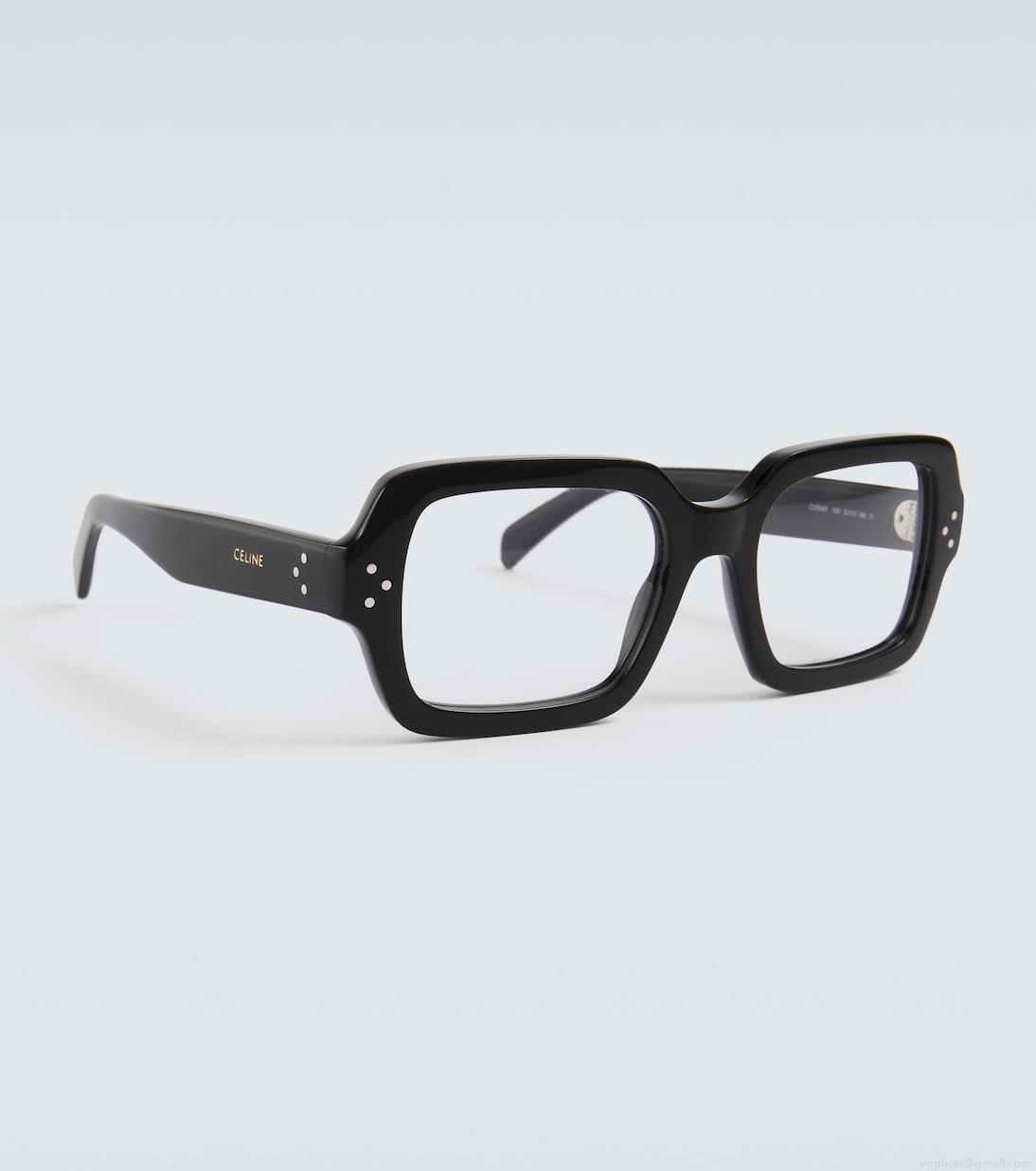 Celine EyewearBold 3 Dots rectangular glasses