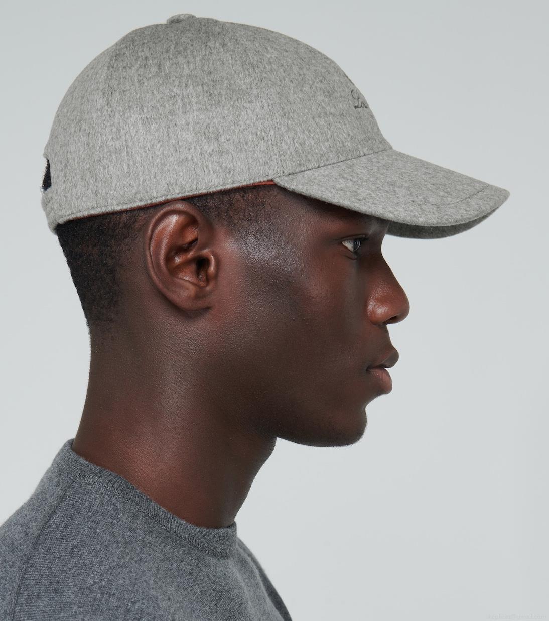 Loro PianaLogo cashmere baseball cap