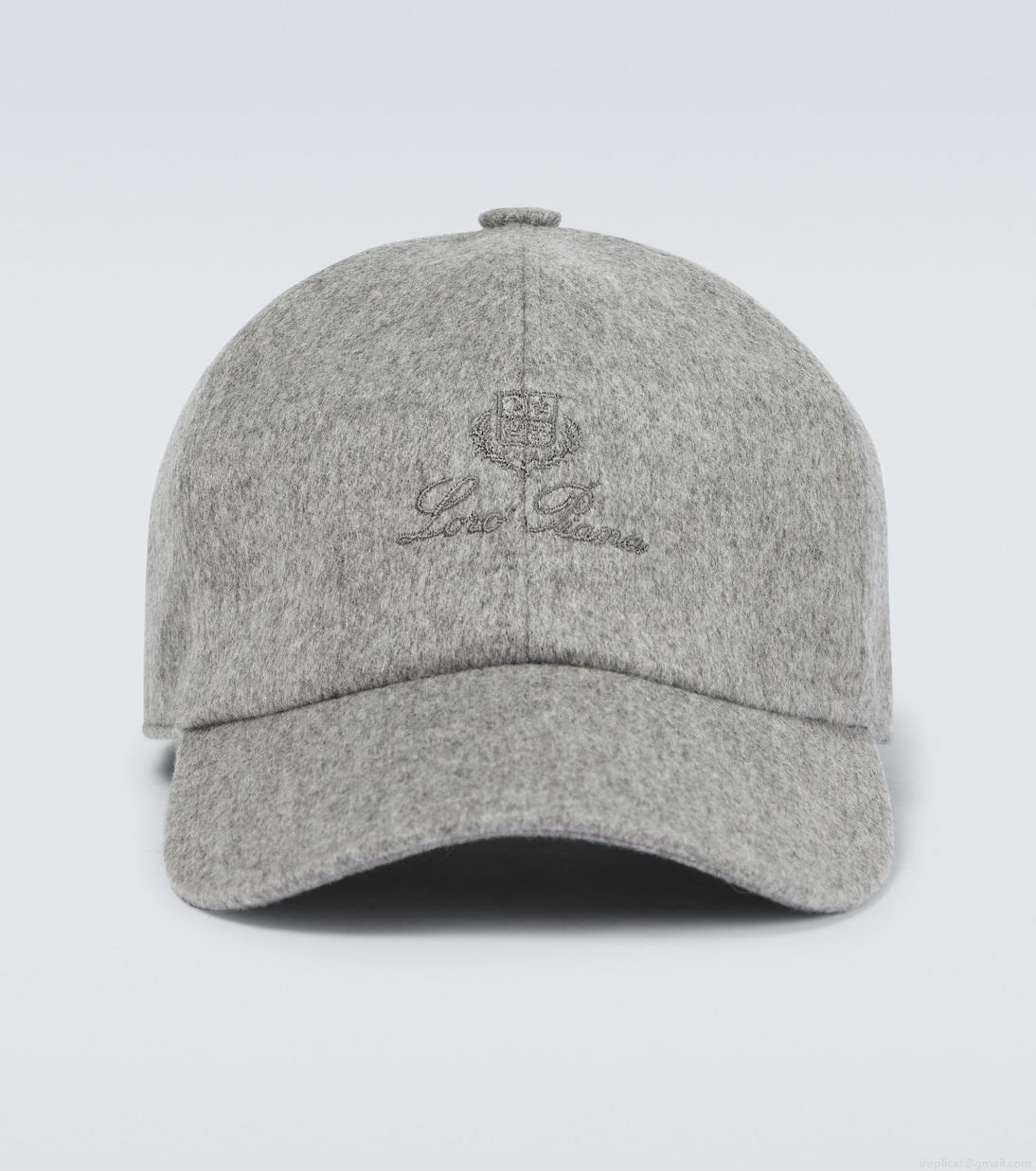 Loro PianaLogo cashmere baseball cap