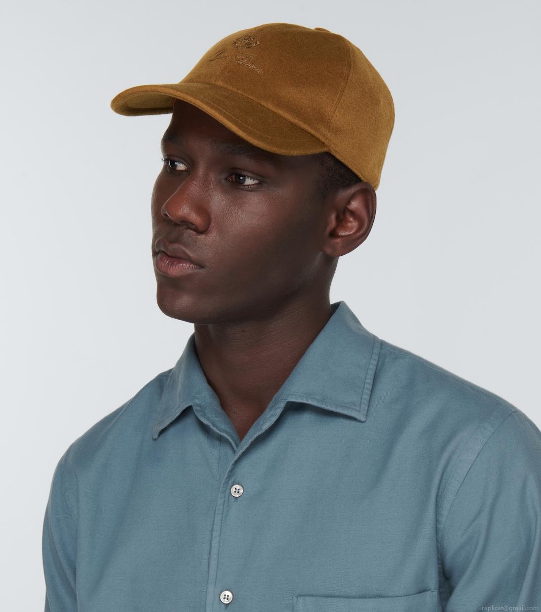 Loro PianaLogo cashmere baseball cap