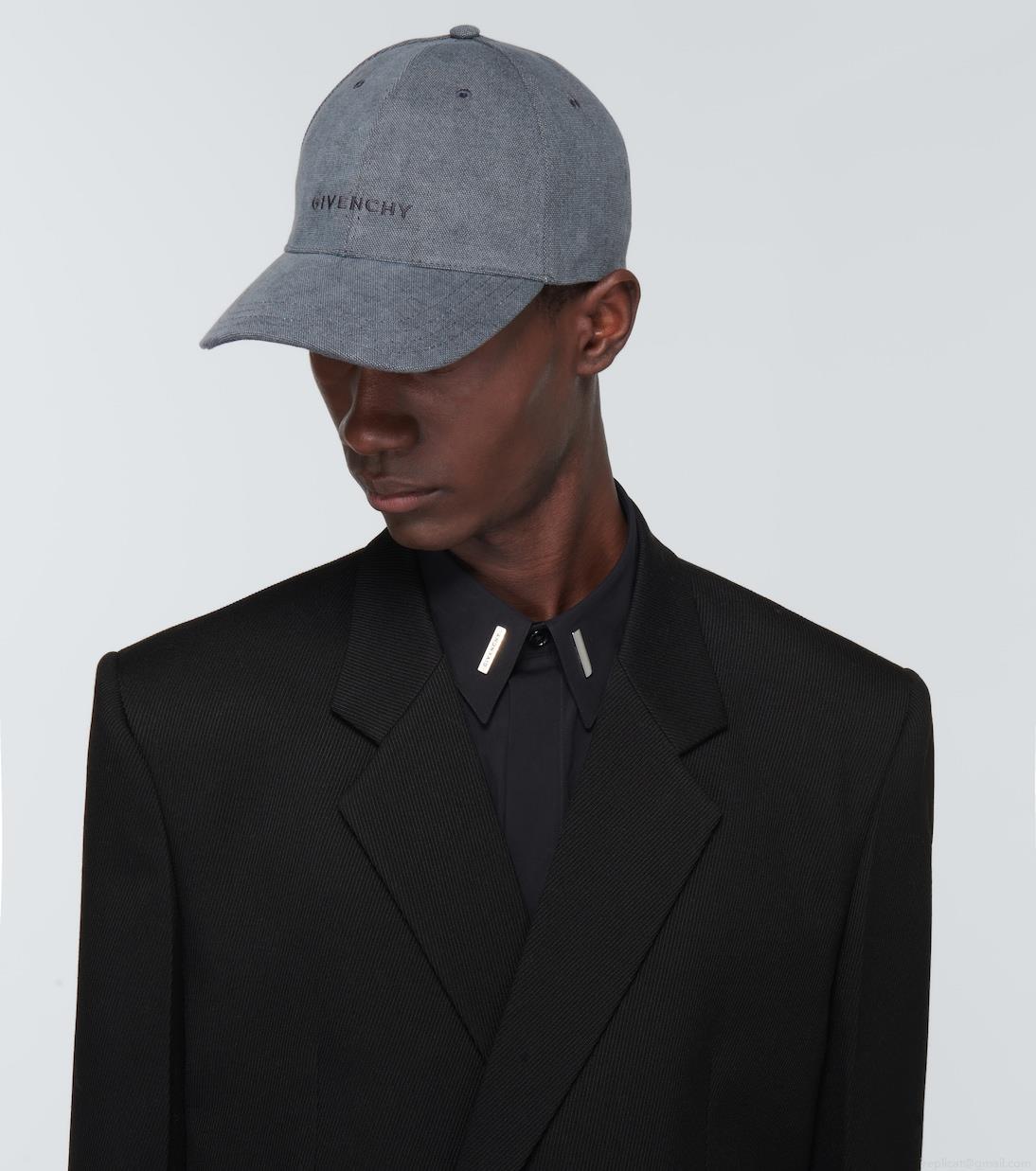 GivenchyEmbroidered cotton cap