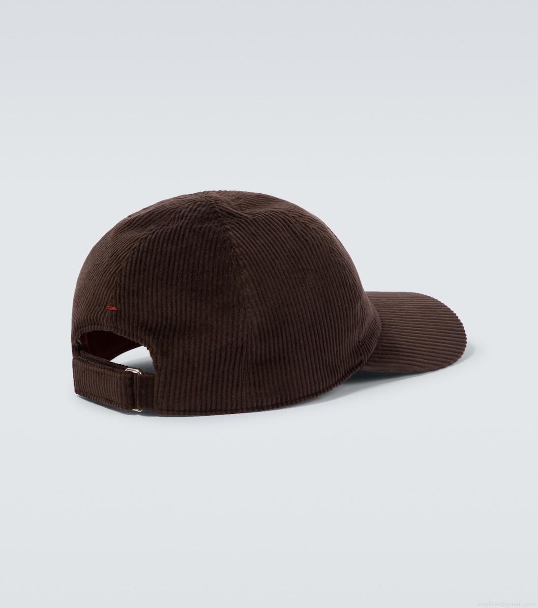 Loro PianaLogo corduroy baseball cap