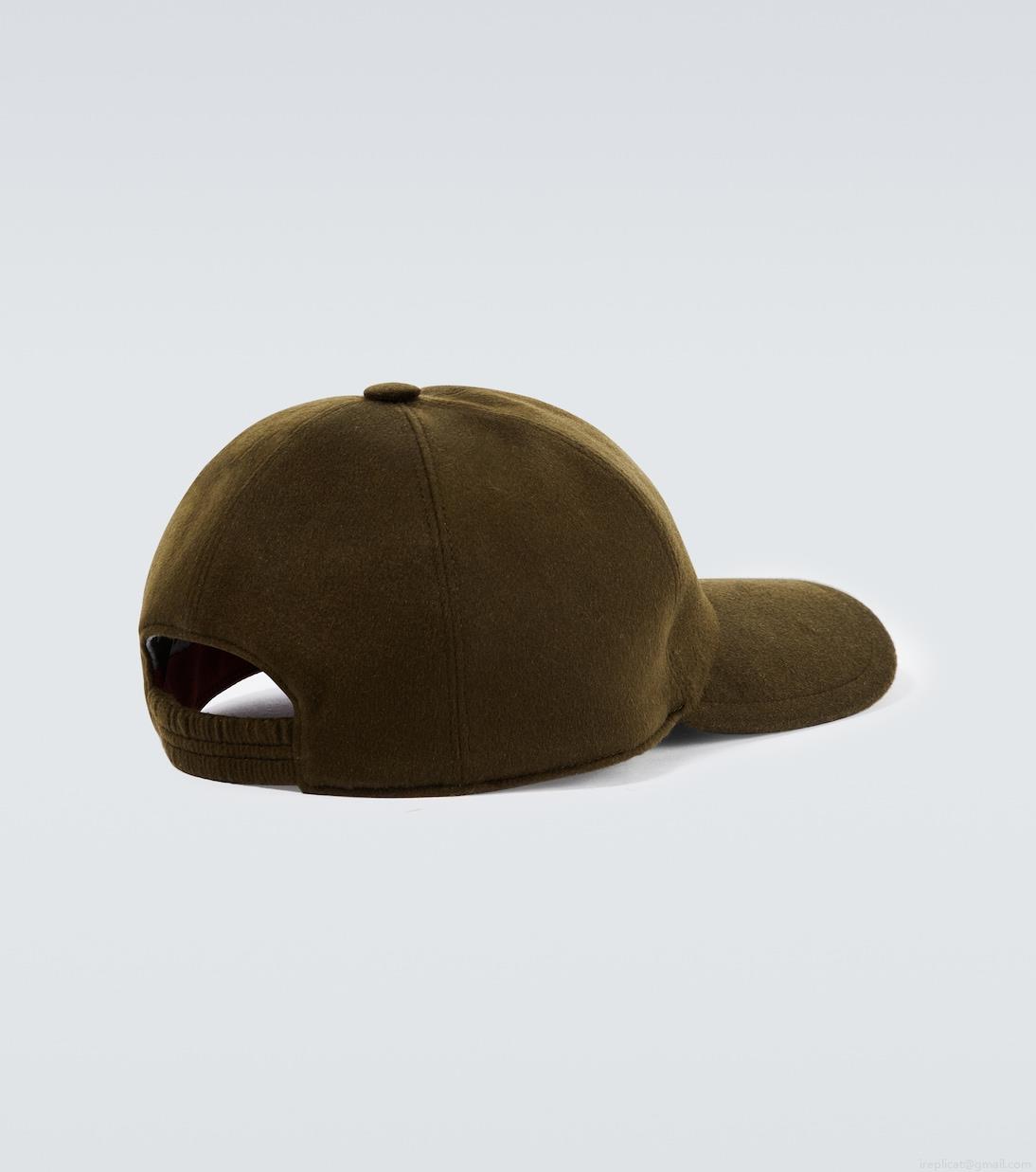 Loro PianaLogo cashmere velvet baseball cap