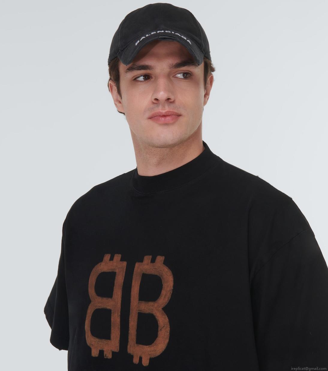 BalenciagaBB logo cotton cap